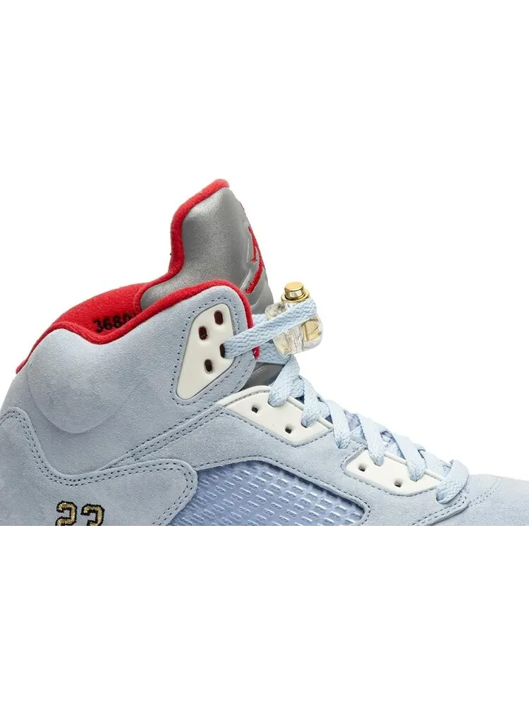 Кроссовки Trophy Room x Air Jordan 5 Retro Ice Blue — изображение 2 из 8, синий