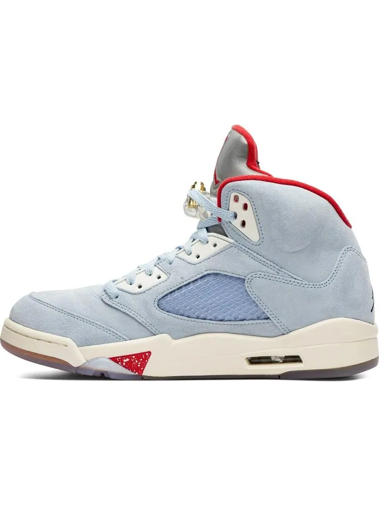 Кроссовки Trophy Room x Air Jordan 5 Retro Ice Blue — изображение 3 из 8, синий