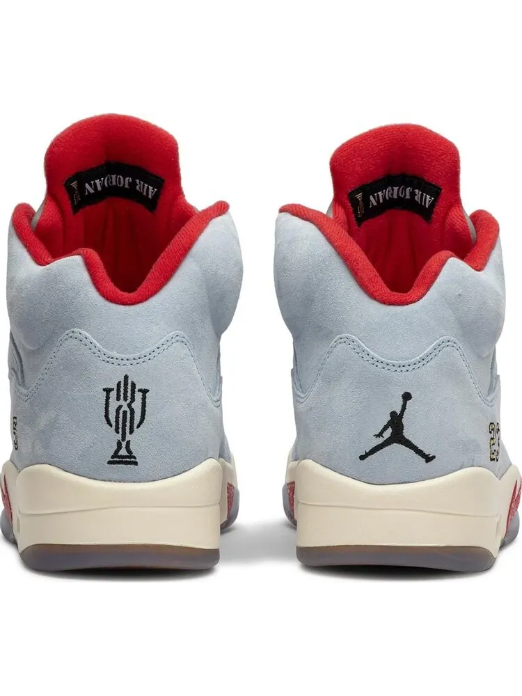 Кроссовки Trophy Room x Air Jordan 5 Retro Ice Blue — изображение 6 из 8, синий
