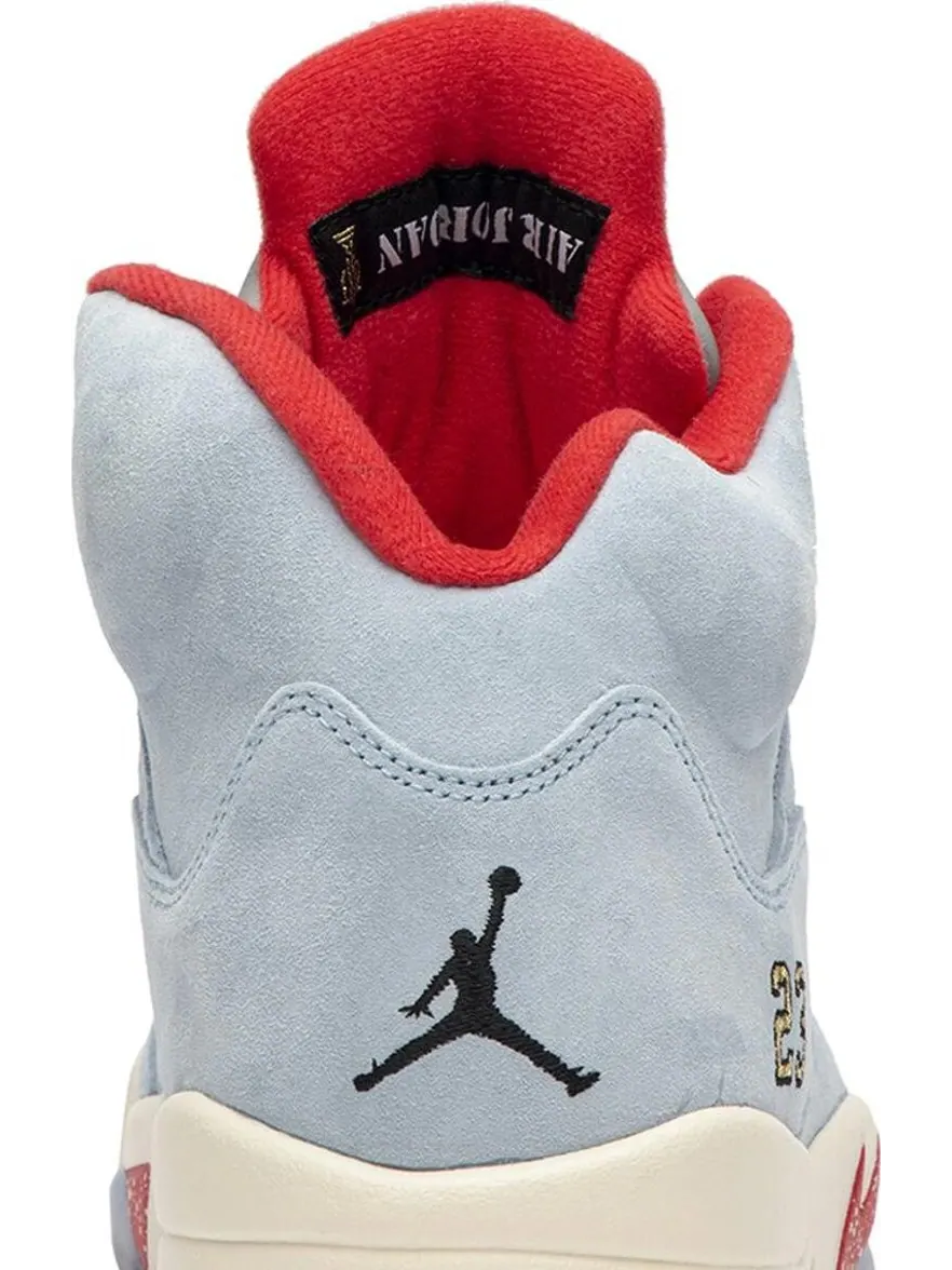 Кроссовки Trophy Room x Air Jordan 5 Retro Ice Blue — изображение 7 из 8, синий