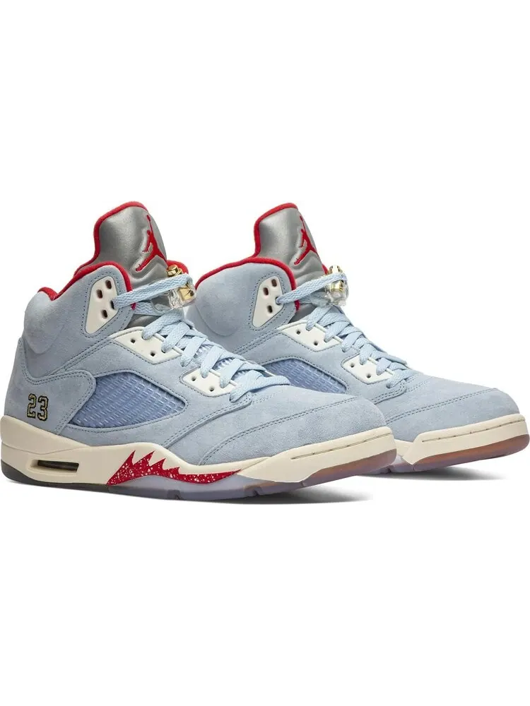 Кроссовки Trophy Room x Air Jordan 5 Retro Ice Blue — изображение 8 из 8, синий