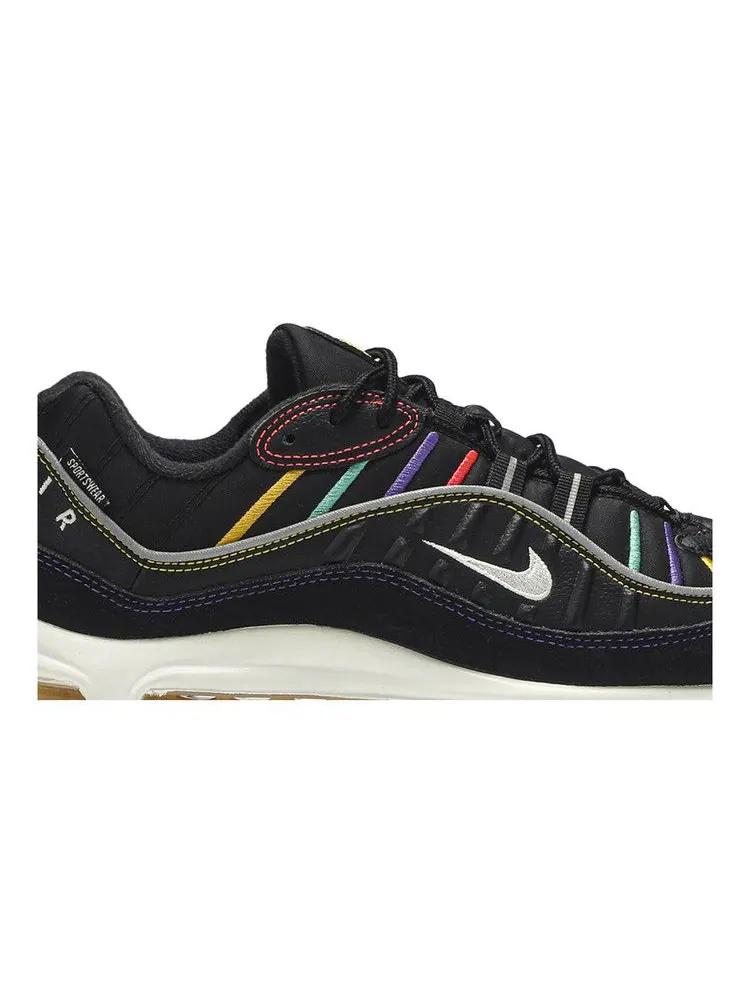 Кроссовки Nike Wmns Air Max 98 Premium 'Martin' — изображение 3 из 9, черный//зеленый
