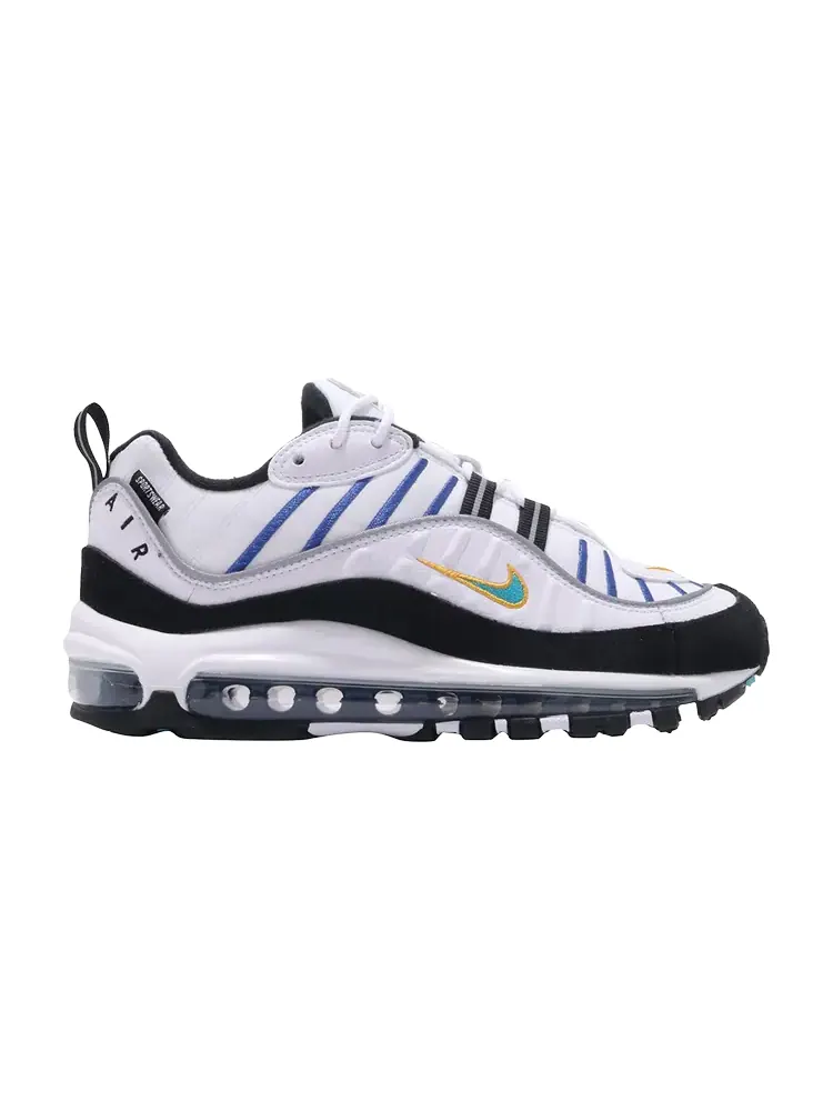 Кроссовки Nike Wmns Air Max 98 Premium 'Teal Nebula' — изображение 1 из 1, белый