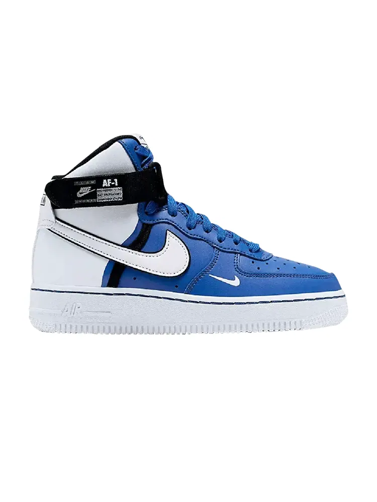 Кроссовки Nike Air Force 1 High LV8 2 GS 'Game Royal' — изображение 1 из 1, белый/серый