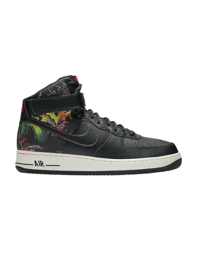 Кроссовки Nike Air Force 1 '07 High 'Black Floral' — изображение 1 из 1, черный