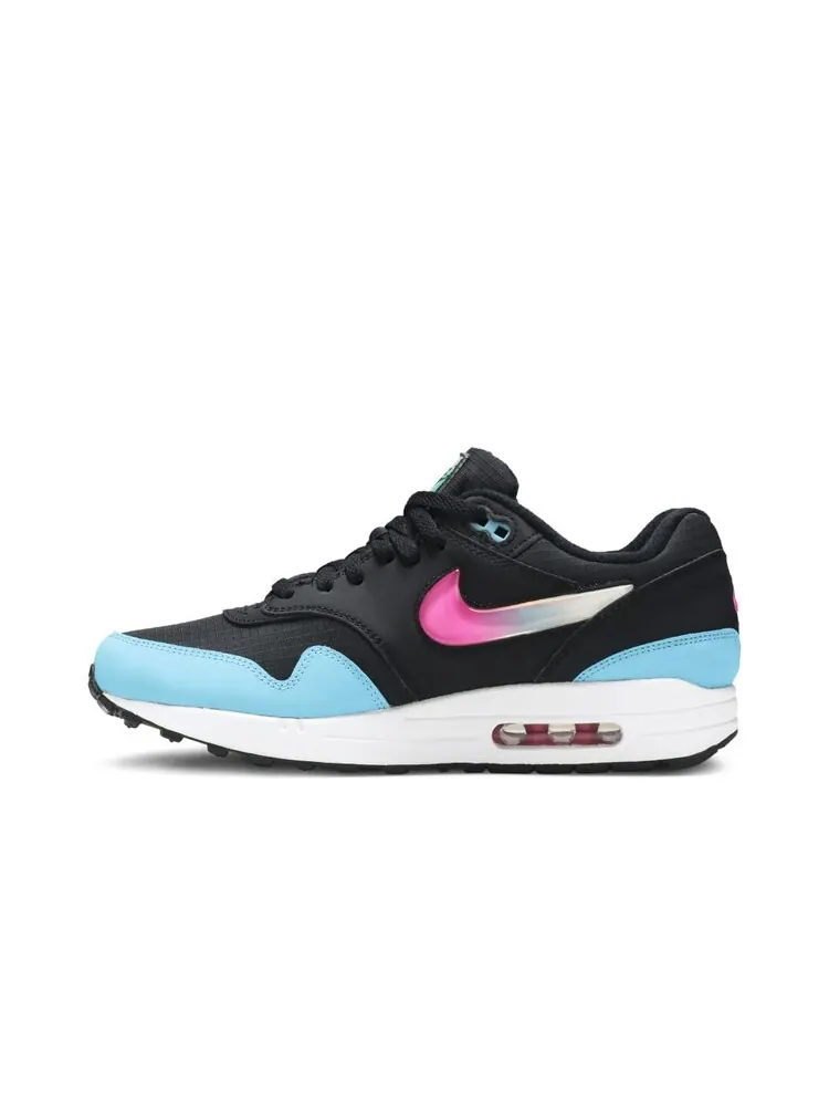 Кроссовки Nike Air Max 1 'Jewel Swoosh - Black Blue Furry' — изображение 3 из 4, черный