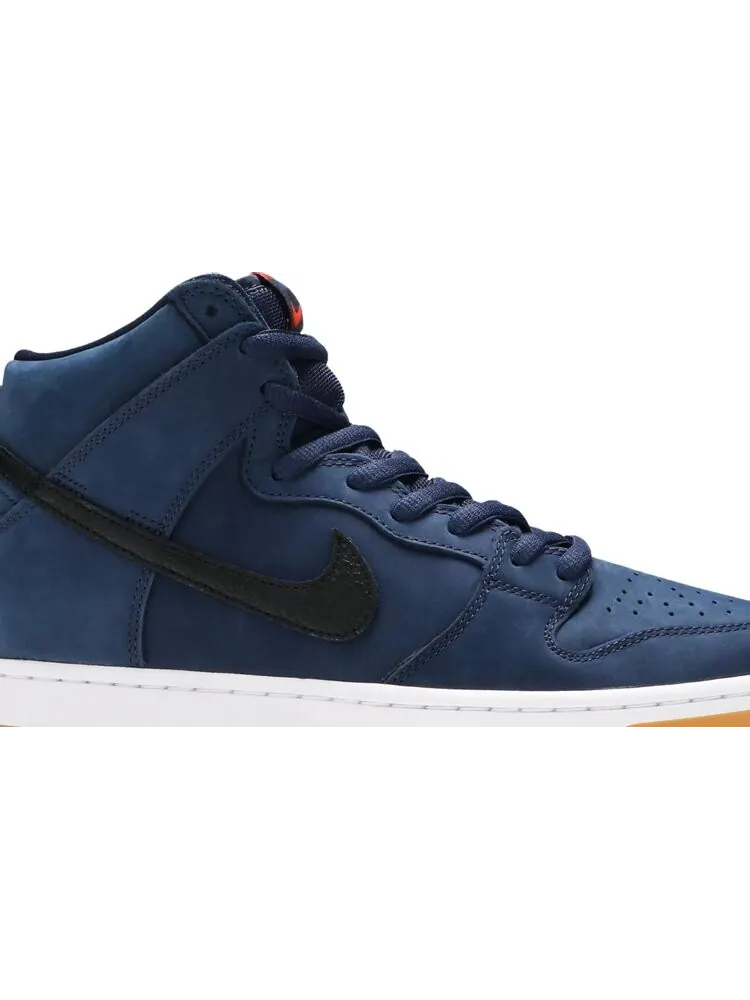 Кроссовки Nike Dunk High Pro ISO SB 'Orange Label - Midnight Navy' — изображение 2 из 8, синий