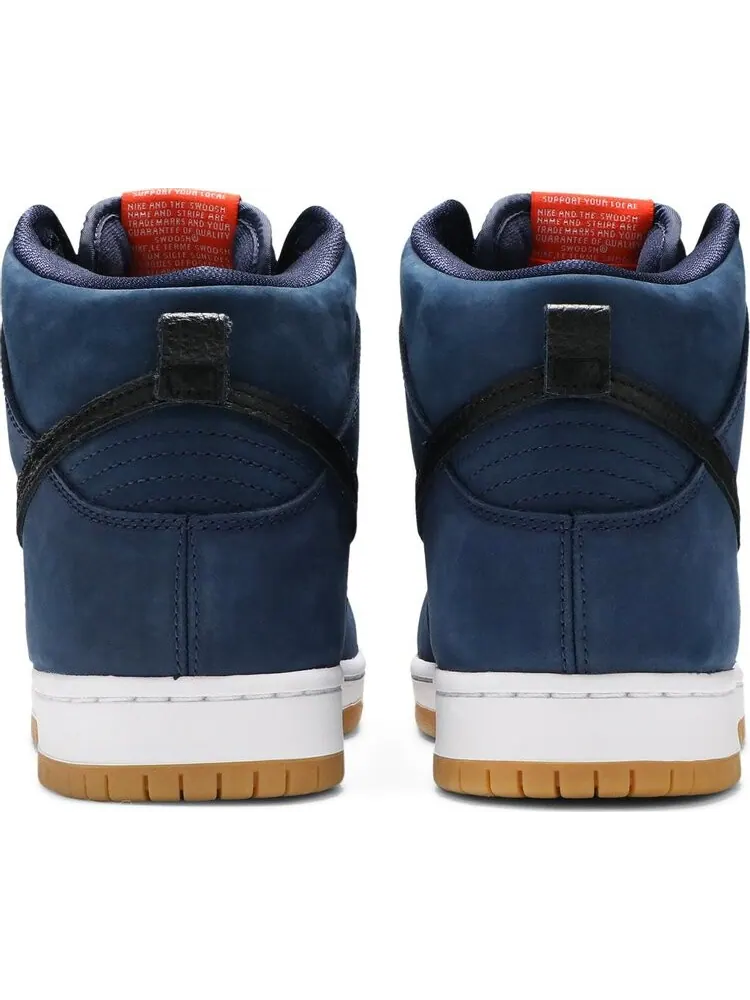 Кроссовки Nike Dunk High Pro ISO SB 'Orange Label - Midnight Navy' — изображение 6 из 8, синий