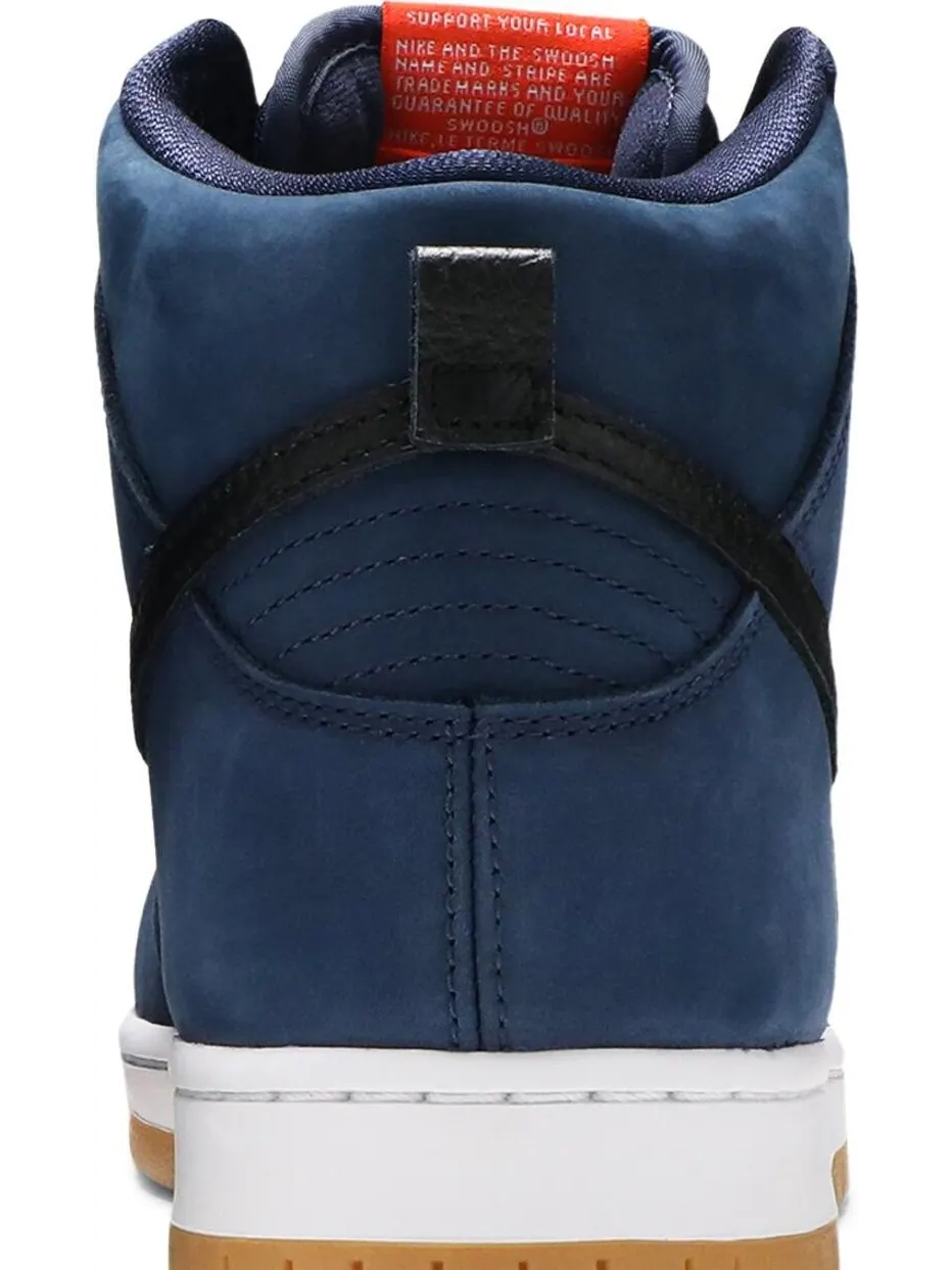 Кроссовки Nike Dunk High Pro ISO SB 'Orange Label - Midnight Navy' — изображение 7 из 8, синий