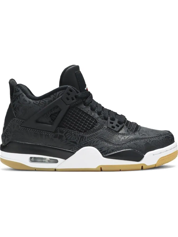 Кроссовки Air Jordan 4 Retro GS Laser — изображение 1 из 8, черный