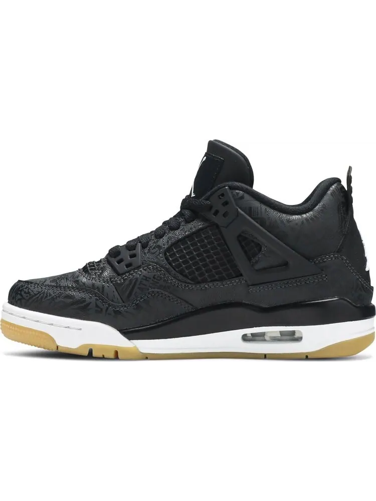 Кроссовки Air Jordan 4 Retro GS Laser — изображение 3 из 8, черный