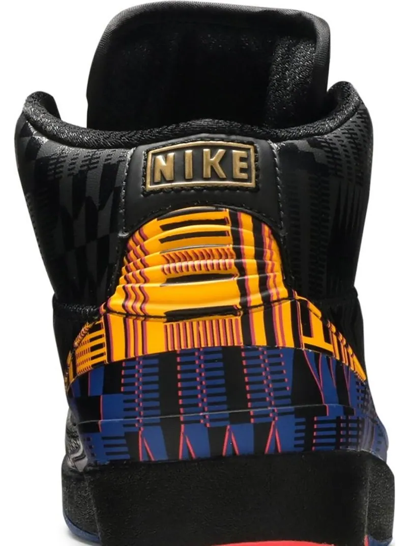 Кроссовки Air Jordan 2 Retro GS Black History Month 2019 — изображение 7 из 8, черный
