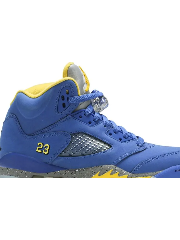Кроссовки Air Jordan 5 Retro GS Laney — изображение 2 из 8, синий
