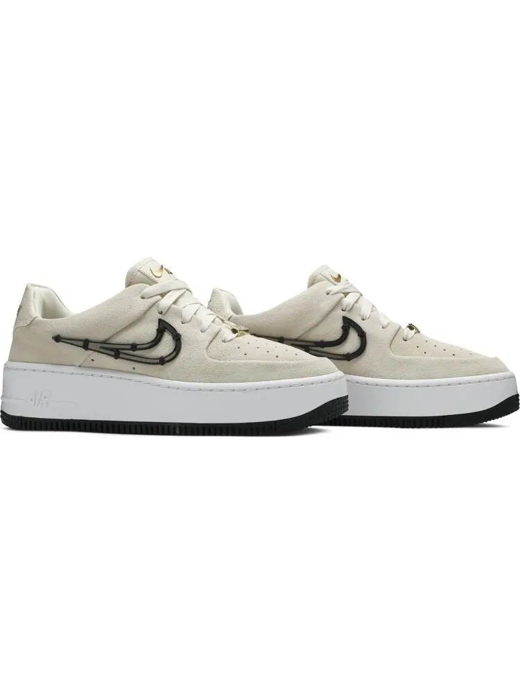 Кроссовки Nike Wmns Air Force 1 Sage Low LX 'Cream' — изображение 8 из 8, загар