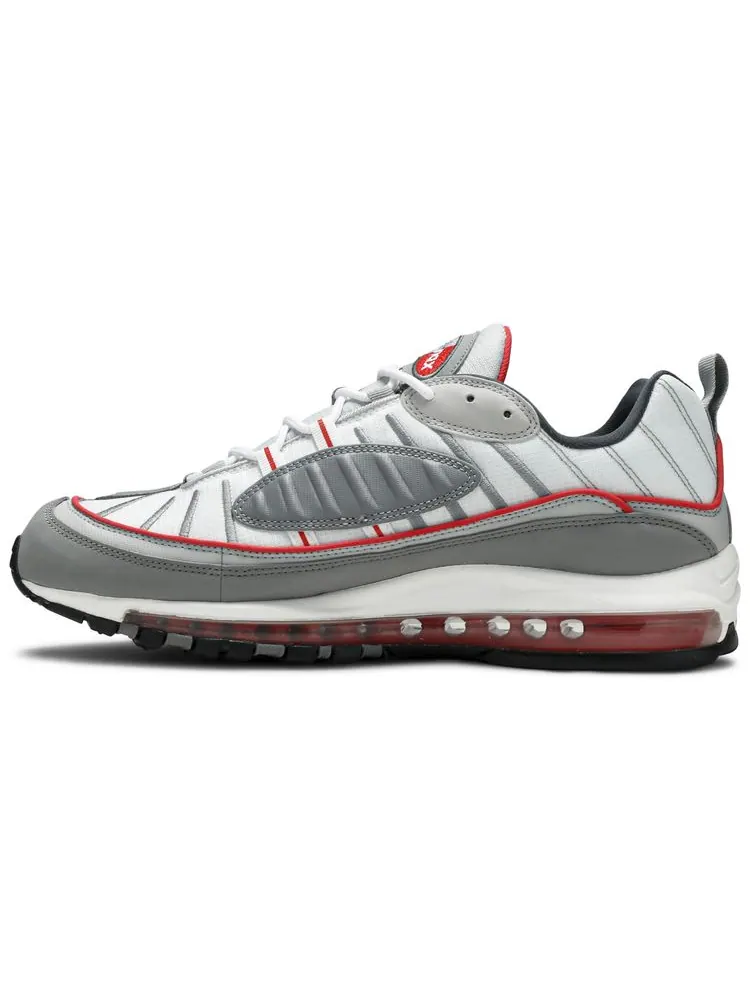 Кроссовки Nike Air Max 98 'Particle Grey Red' — изображение 3 из 8, серый