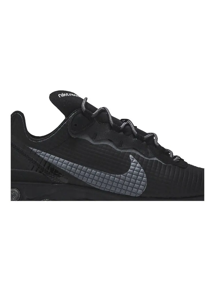 Кроссовки Nike React Element 55 'Quilted Grid - Black' — изображение 3 из 9, черный