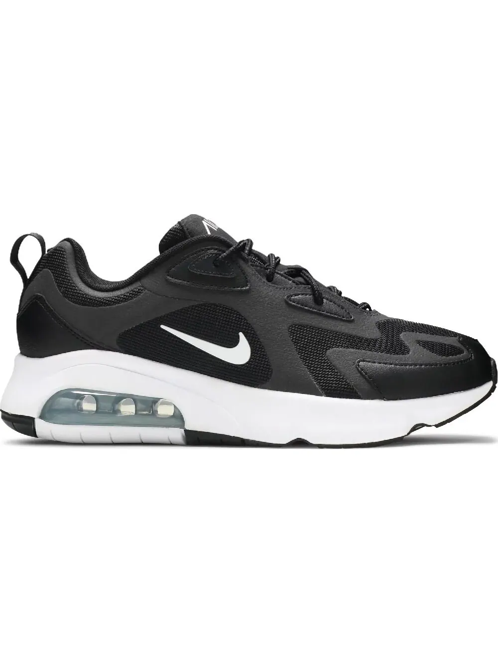 Кроссовки Nike Air Max 200 Black — изображение 1 из 1, черный/белый