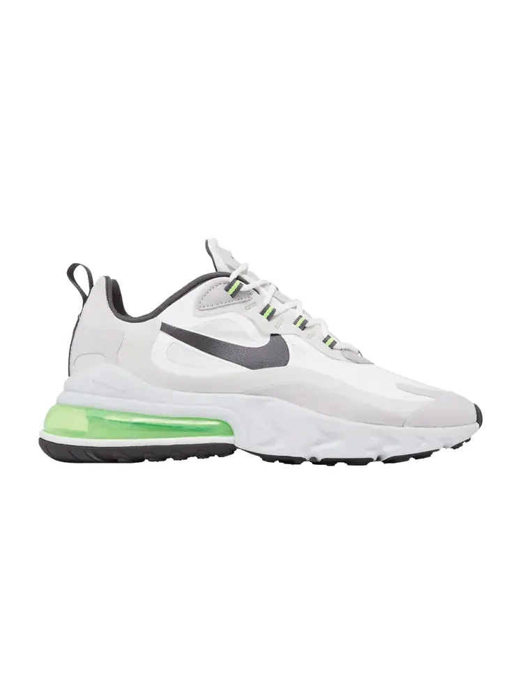 Кроссовки Nike Air Max 270 React 'White Grey Electric Green' — изображение 1 из 9