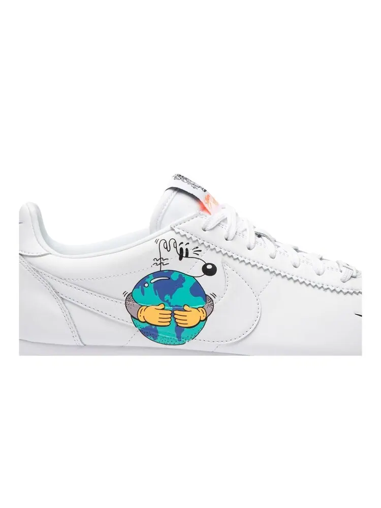 Кроссовки Nike Steve Harrington x Cortez Flyleather QS 'Earth Day' — изображение 2 из 4, белый
