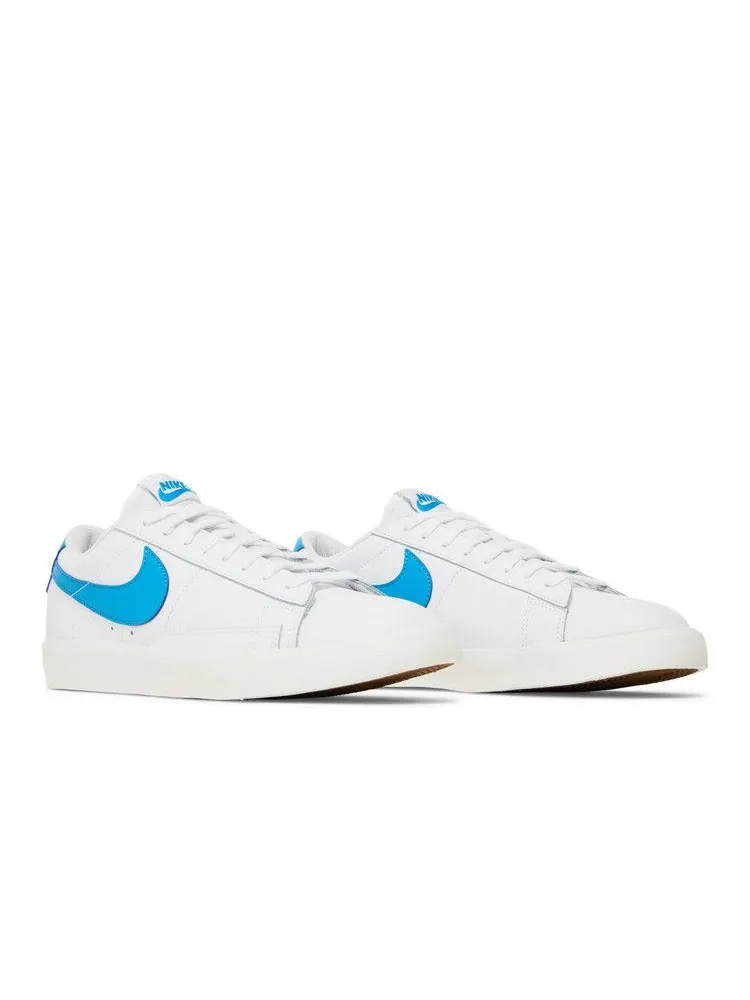 Кроссовки Nike Blazer Low 'Laser Blue' — изображение 9 из 9, белый/синий