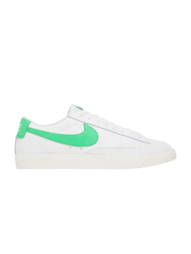 Кроссовки Nike Blazer Low 'Green Spark' — изображение 1 из 9, белый/зеленый