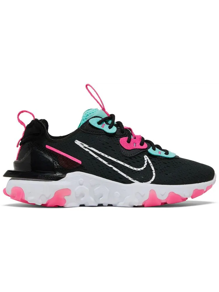 Кроссовки Nike Wmns React Vision 'Dark Smoke Grey Pink Blast' — изображение 1 из 8, черный