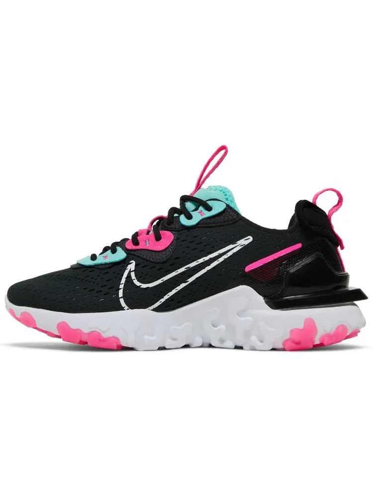 Кроссовки Nike Wmns React Vision 'Dark Smoke Grey Pink Blast' — изображение 3 из 8, черный