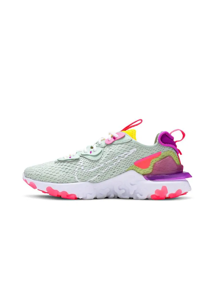 Кроссовки Nike Wmns React Vision 'Pistachio Frost' — изображение 4 из 9, фиолетовый/желтый/белый
