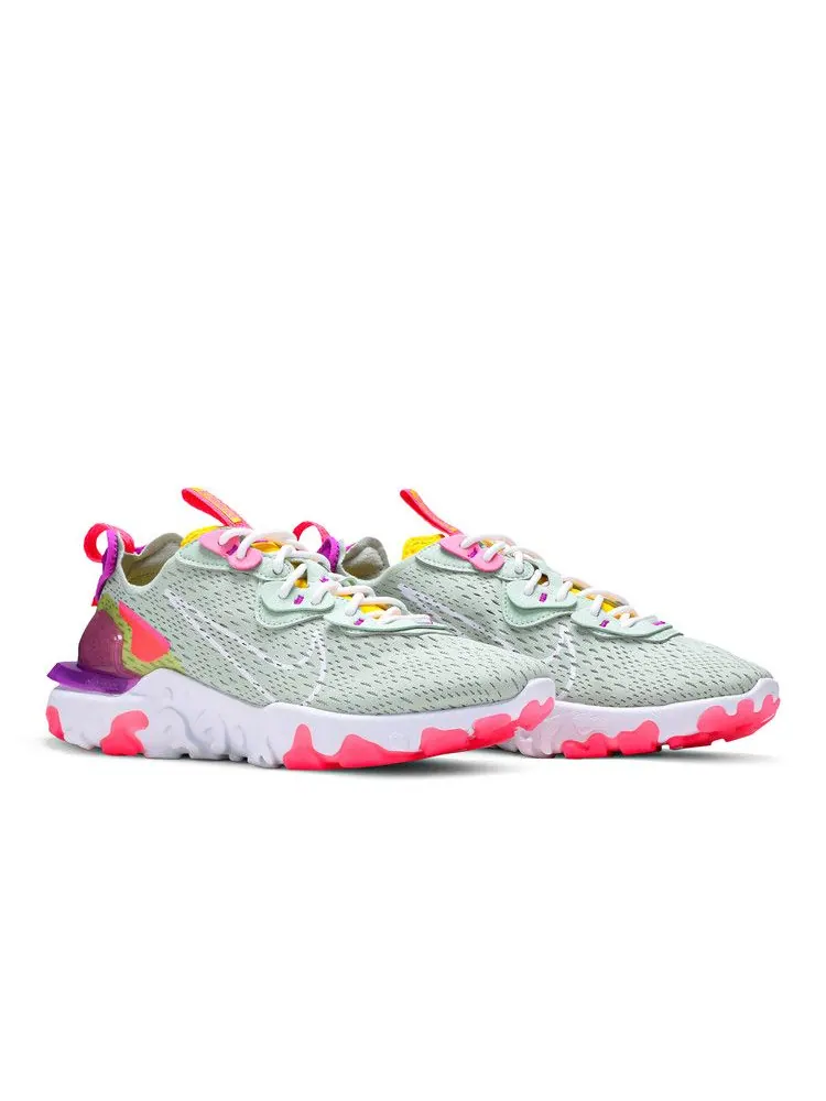 Кроссовки Nike Wmns React Vision 'Pistachio Frost' — изображение 9 из 9, фиолетовый/желтый/белый