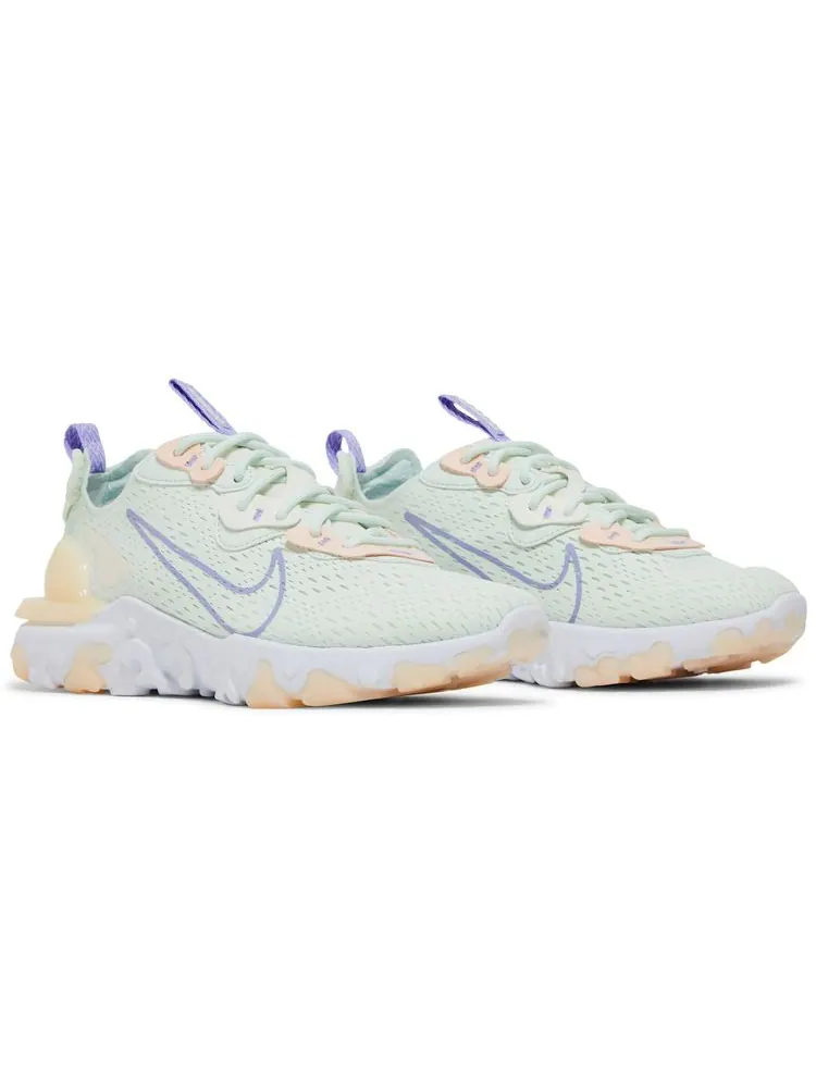 Кроссовки Nike Wmns React Vision 'Barely Green Purple Pulse' — изображение 8 из 8, зеленый