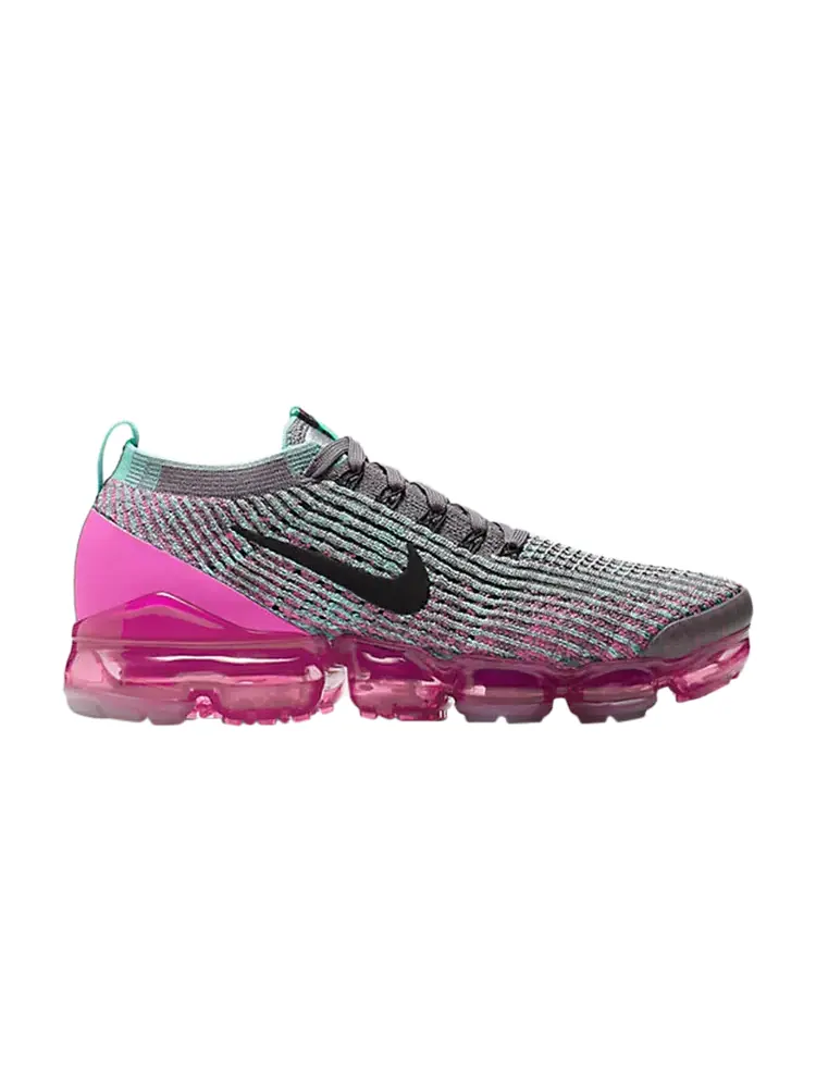 Кроссовки Nike Wmns Air VaporMax Flyknit 3 'Gunsmoke Fuchsia' — изображение 1 из 1, серый