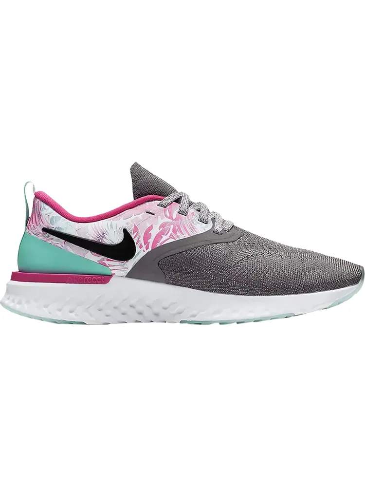 Кроссовки Nike Wmns Odyssey React Flyknit 2 'Floral' — изображение 1 из 1, бирюзовый