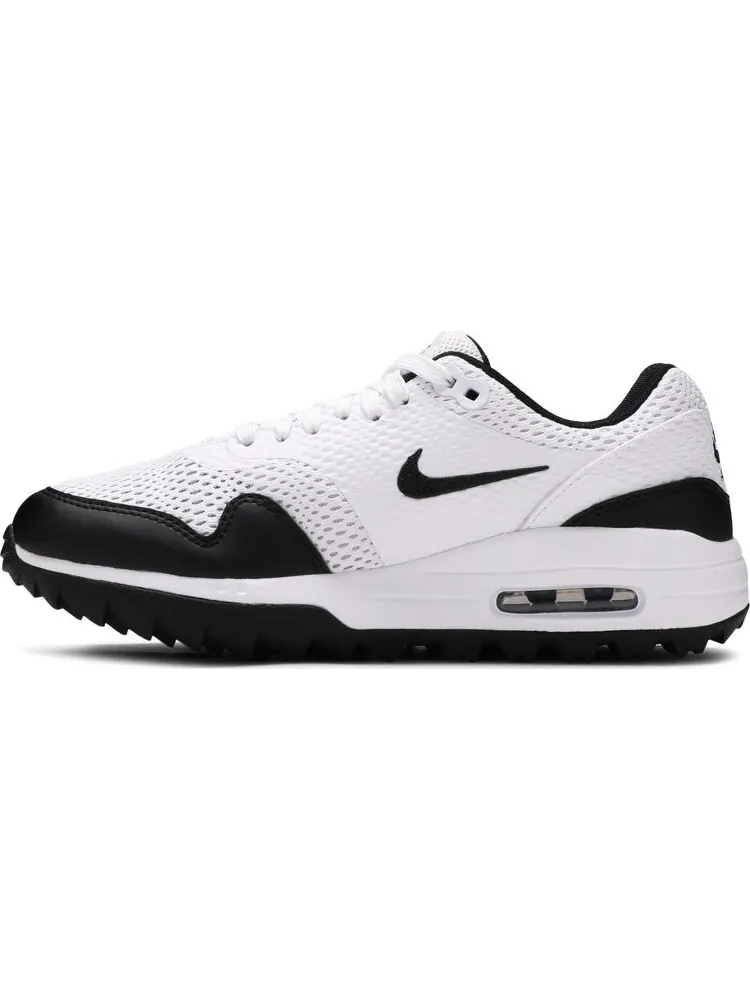 Кроссовки Nike Wmns Air Max 1 Golf 'White Black' — изображение 3 из 8, белый