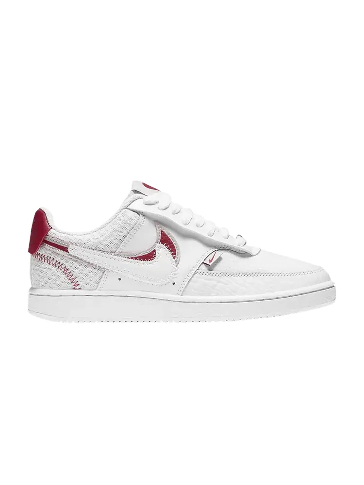 Кроссовки Nike Wmns Court Vision Low Premium 'Valentine's Day' — изображение 1 из 1, белый///красный