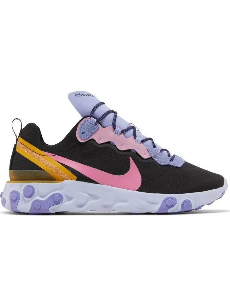 Кроссовки Nike React Element 55 'Black Palest Purple' — изображение 1 из 8, черный