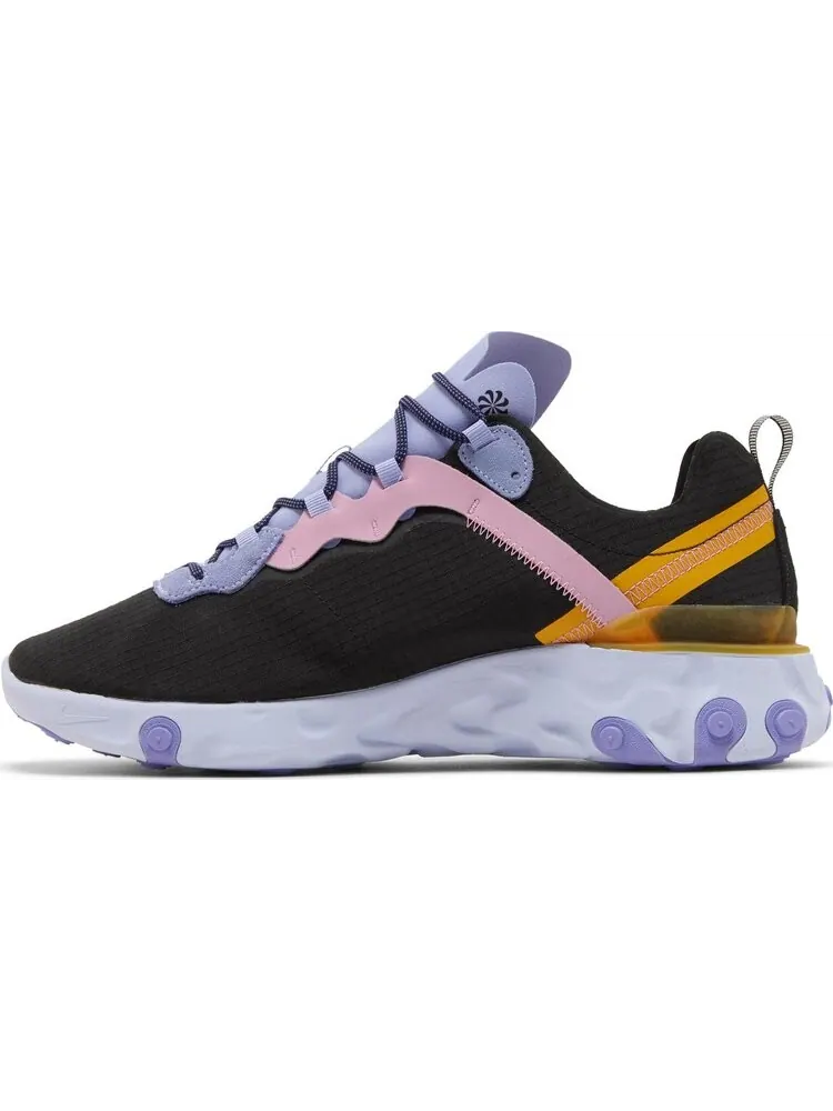 Кроссовки Nike React Element 55 'Black Palest Purple' — изображение 3 из 8, черный