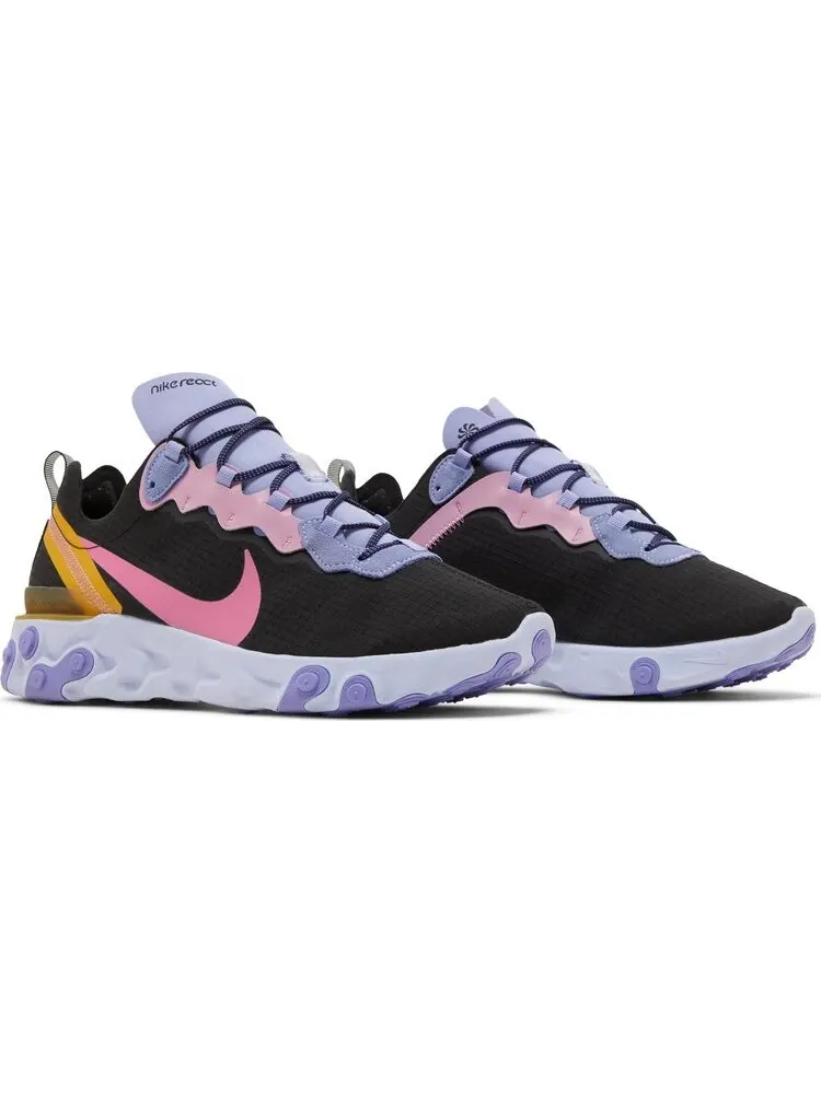 Кроссовки Nike React Element 55 'Black Palest Purple' — изображение 8 из 8, черный
