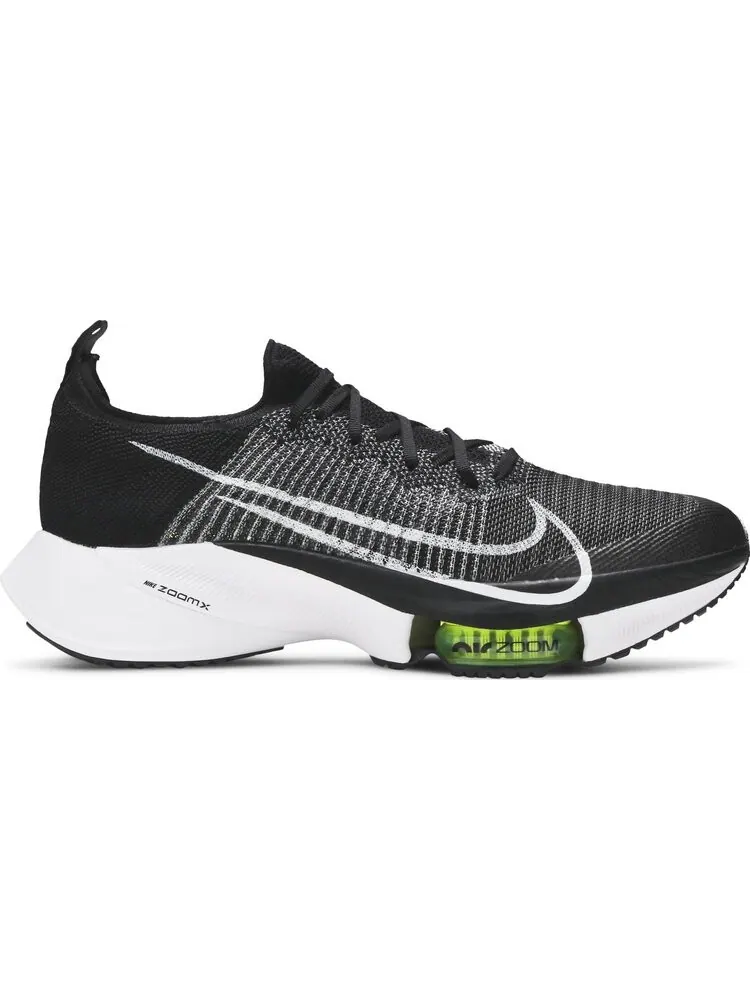 Кроссовки Nike Air Zoom Tempo NEXT% Flyknit 'Black White Volt' — изображение 1 из 8, черный