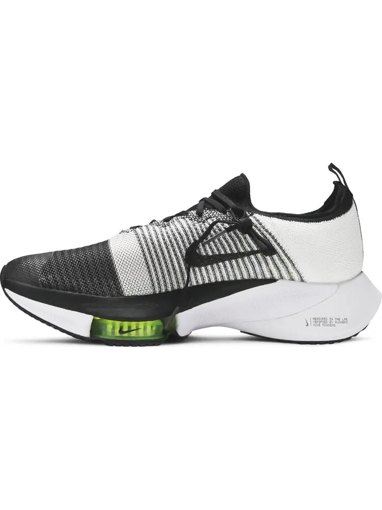Кроссовки Nike Air Zoom Tempo NEXT% Flyknit 'Black White Volt' — изображение 3 из 8, черный