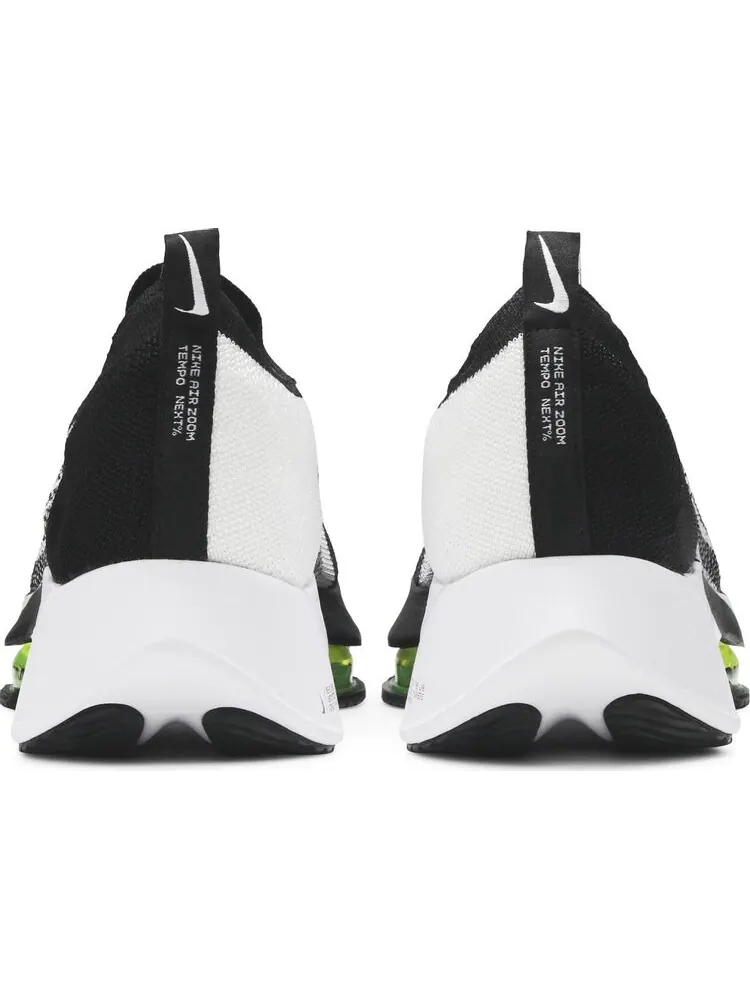 Кроссовки Nike Air Zoom Tempo NEXT% Flyknit 'Black White Volt' — изображение 6 из 8, черный
