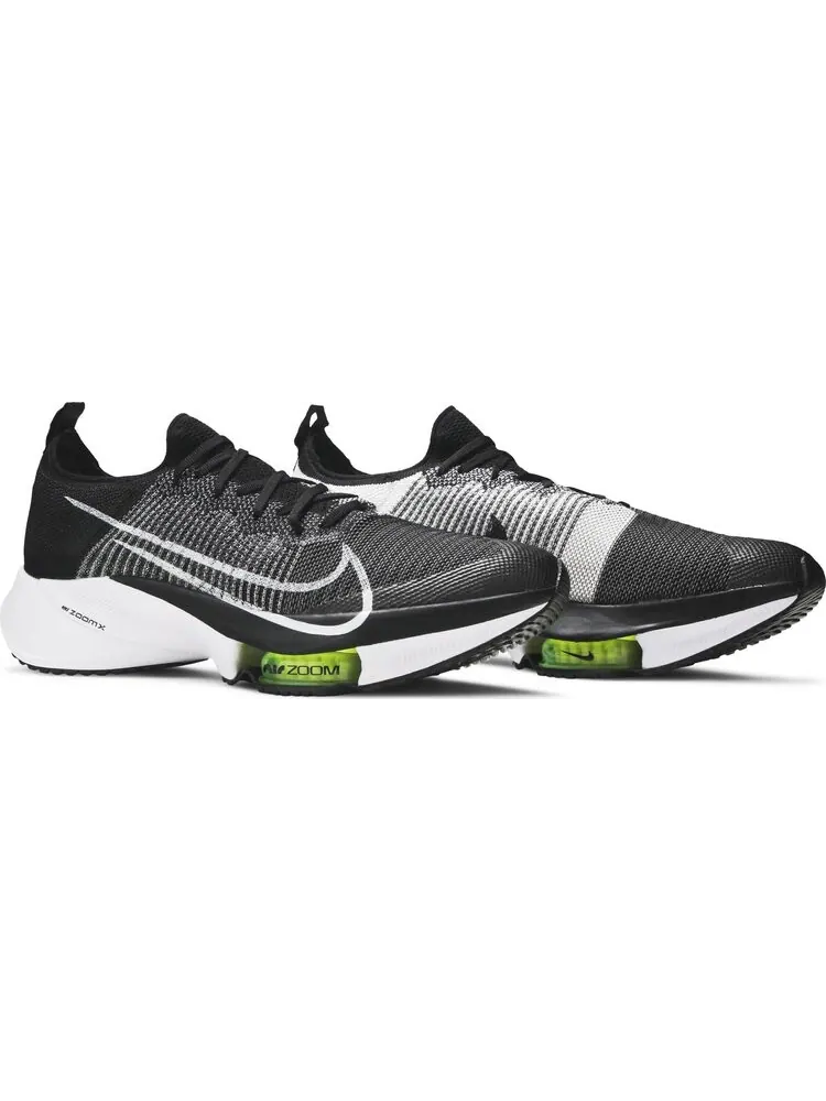 Кроссовки Nike Air Zoom Tempo NEXT% Flyknit 'Black White Volt' — изображение 8 из 8, черный