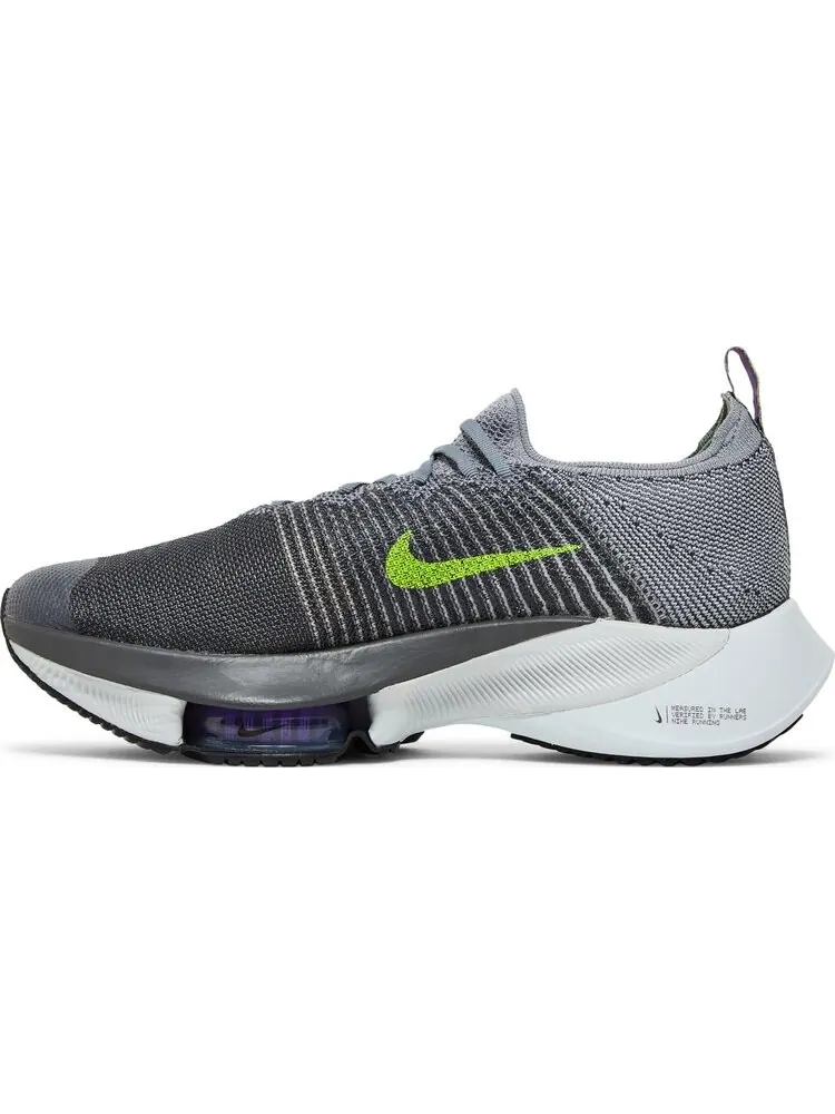 Кроссовки Nike Air Zoom Tempo NEXT% Flyknit 'Particle Grey Volt' — изображение 3 из 8, серый