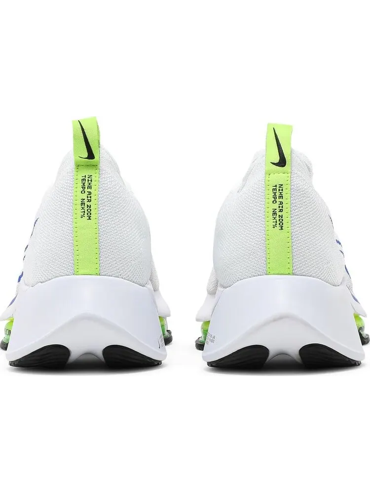 Кроссовки Nike Air Zoom Tempo NEXT% Flyknit 'White Racer Blue' — изображение 6 из 8, белый