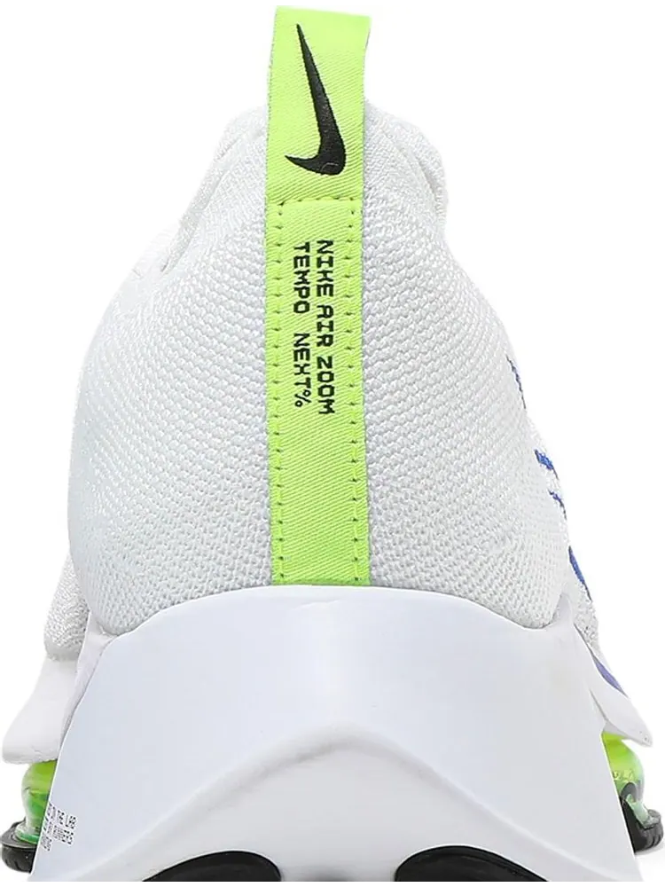 Кроссовки Nike Air Zoom Tempo NEXT% Flyknit 'White Racer Blue' — изображение 7 из 8, белый