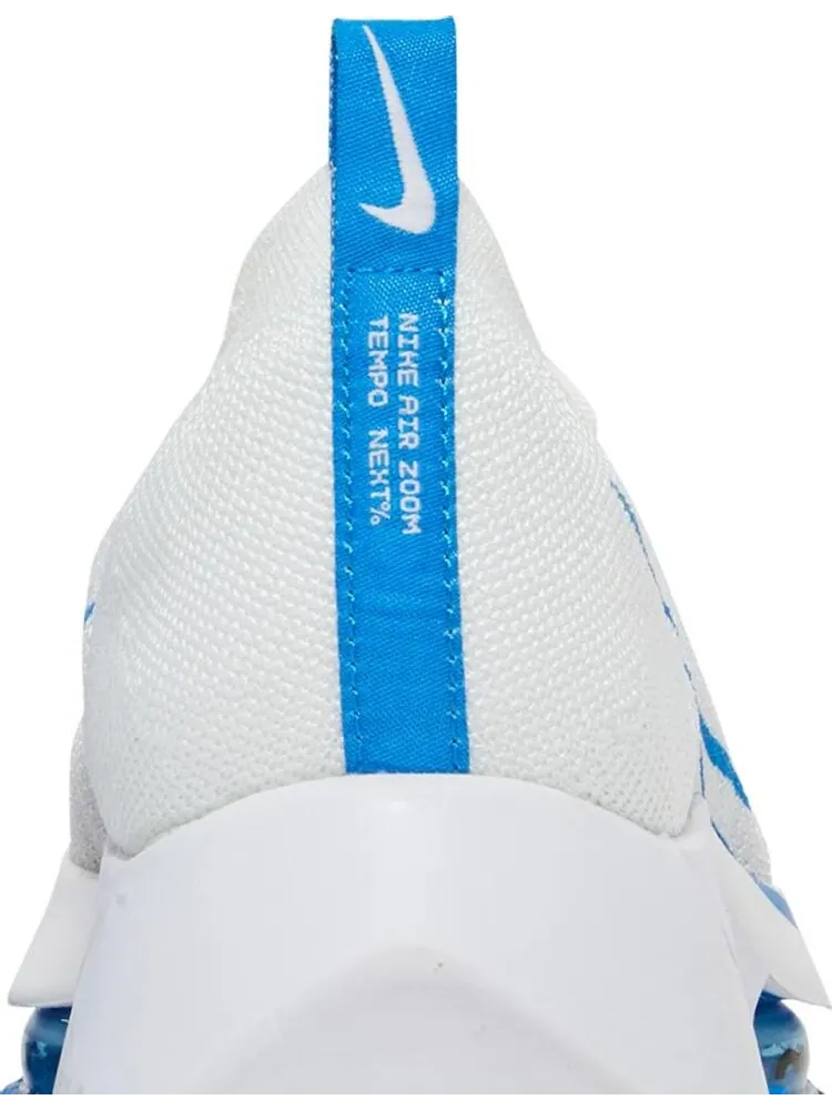 Кроссовки Nike Air Zoom Tempo NEXT% 'White Photo Blue' — изображение 7 из 8, белый