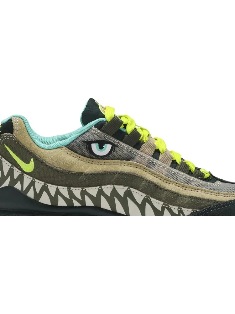 Кроссовки Nike Air Max 95 GS 'Monster' — изображение 2 из 8, зеленый