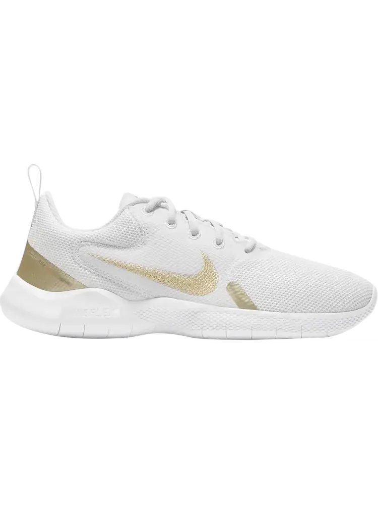 Кроссовки Nike Wmns Flex Experience Run 10 'White Metallic Gold Star' — изображение 1 из 1, белый