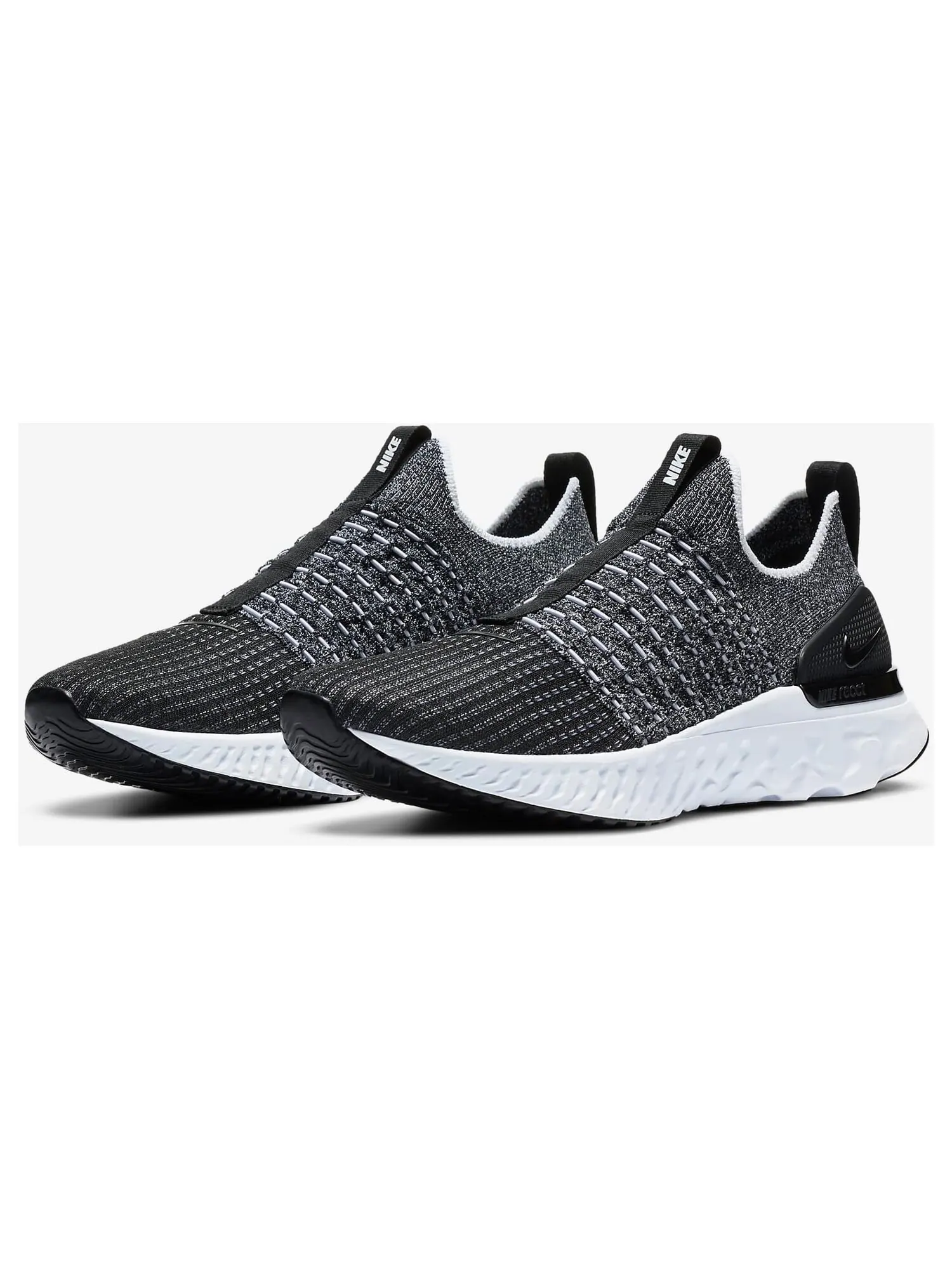 Кроссовки Nike React Phantom Run Flyknit 2 — изображение 2 из 7, черный/белый