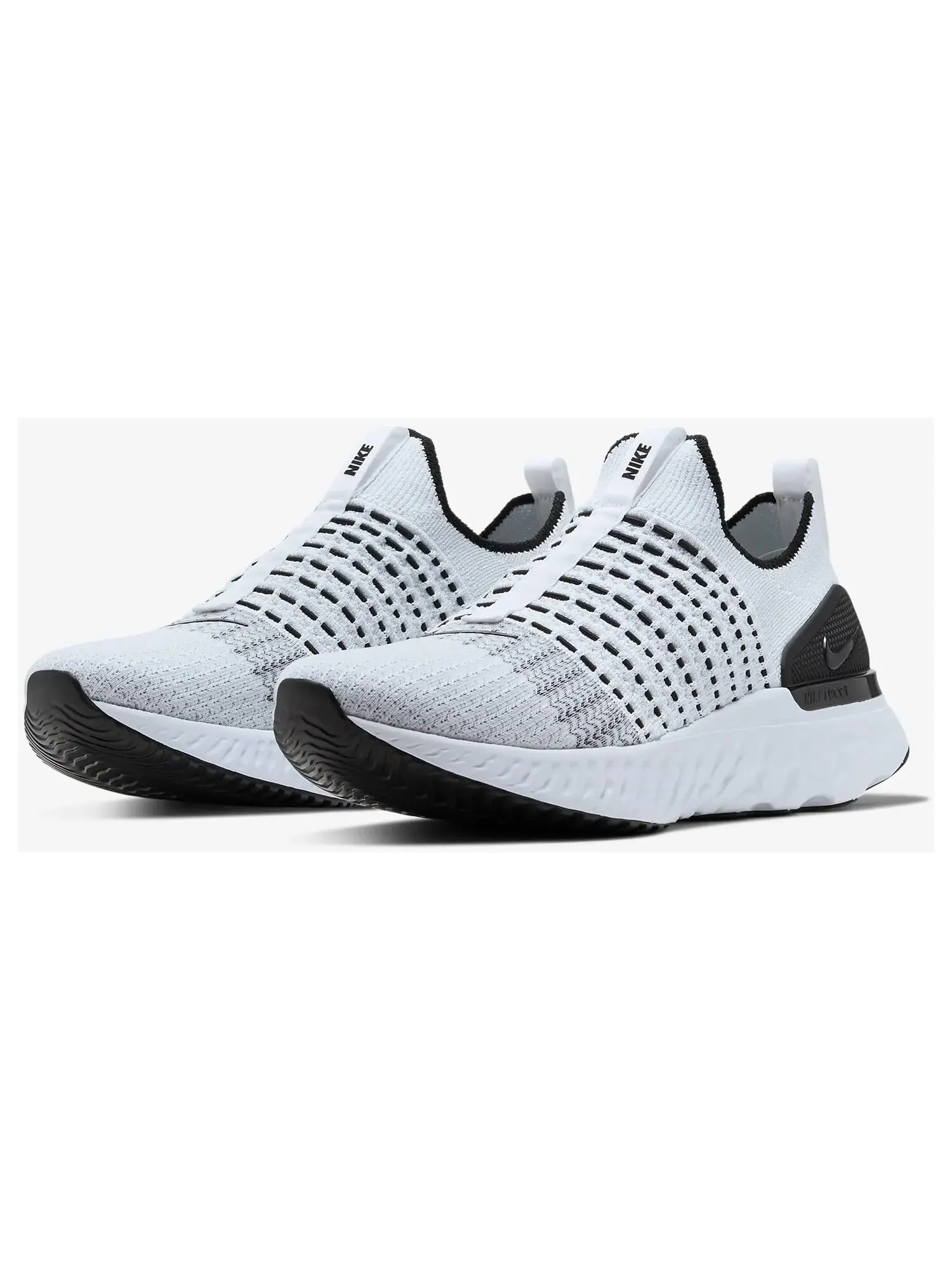 Кроссовки Nike React Phantom Run Flyknit 2 — изображение 2 из 7, белый/черный/платина