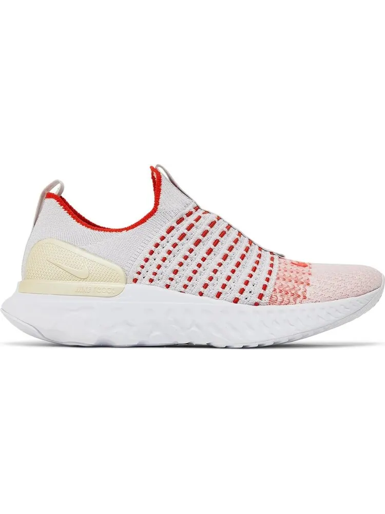 Кроссовки Nike Wmns React Phantom Run Flyknit 2 'Vast Grey Orange' — изображение 1 из 8, серый
